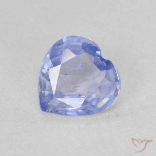 9,17 ctw natürlicher Hellviolettes Blau Saphir, Herz, VS
