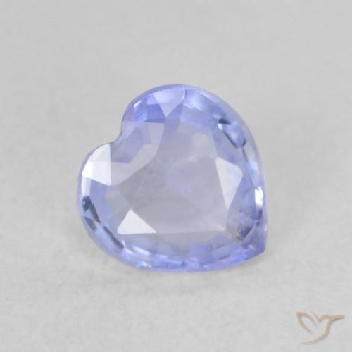 0.54ct Natürlicher hellblau Saphir, Herz, VS