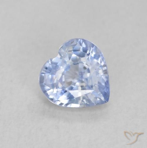 9,17 ctw natürlicher Hellviolettes Blau Saphir, Herz, VS