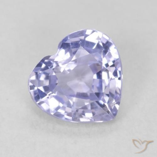 0.83ct Natürlicher hellblau Saphir, Herz, VS