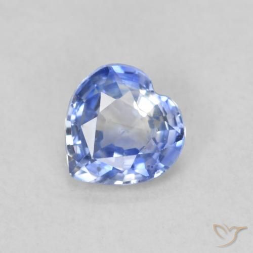 0.44ct Natürlicher Pastellblau Saphir, Herz, VS