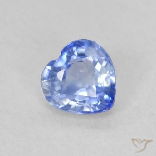 9,17 ctw natürlicher Pastellblau Saphir, Herz, VS