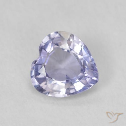 0.49ct Natürlicher hellblau Saphir, Herz, VS