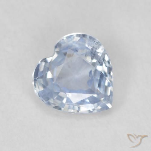 9,17 ctw natürlicher blassblau Saphir, Herz, VS