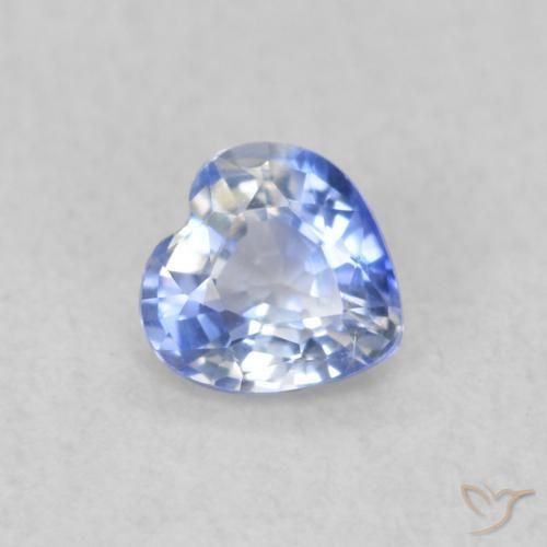 9,17 ctw natürlicher Pastellblau Saphir, Herz, VVS-VS