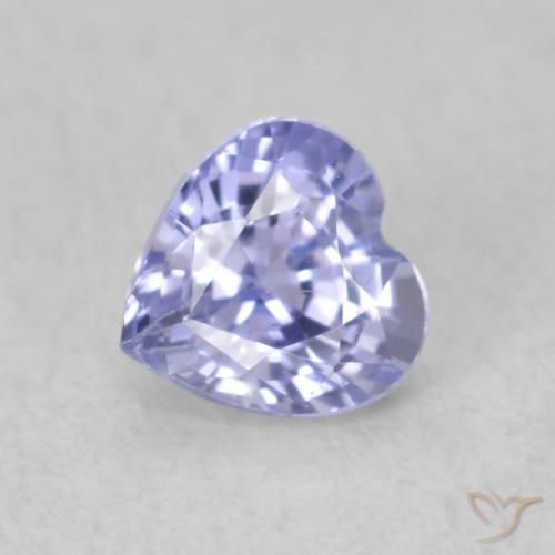 0.51ct Natürlicher hellblau Saphir, Herz, VVS-VS