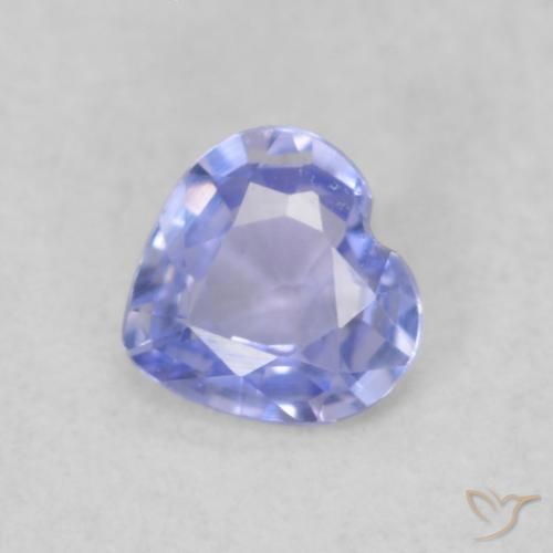 0.33ct Natürlicher hellblau Saphir, Herz, VVS-VS