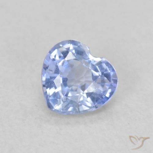 0.34ct Natürlicher hellblau Saphir, Herz, VVS-VS