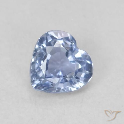 0.36ct Natürlicher Baby blau Saphir, Herz, VVS-VS