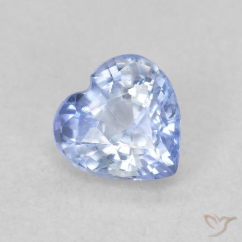 9,17 ctw natürlicher Pastellblau Saphir, Herz, VVS-VS