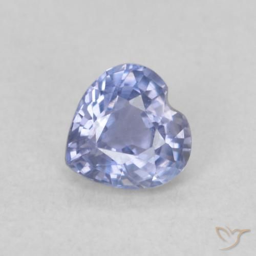 0.33ct Natürlicher Pastellblau Saphir, Herz, VVS-VS