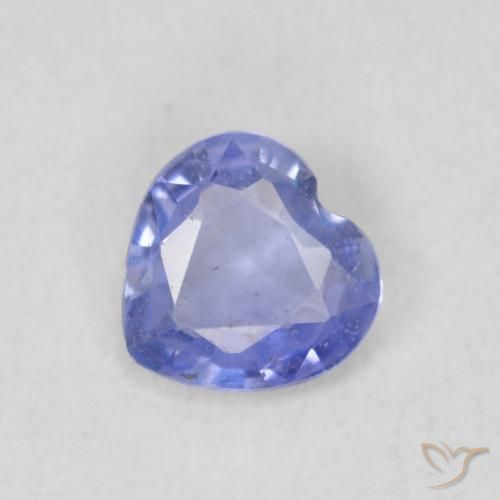 0.41ct Natürlicher violett-blau Saphir, Herz, VS