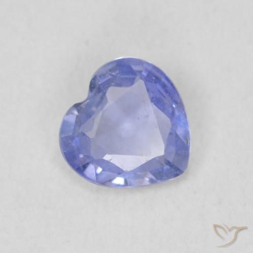9,17 ctw natürlicher violett-blau Saphir, Herz, VS