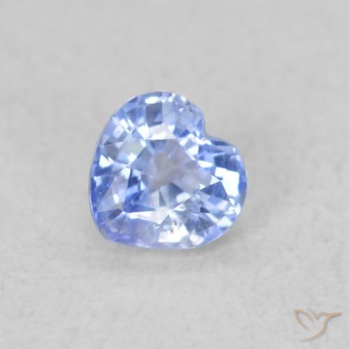 0.30ct Natürlicher Pastellblau Saphir, Herz, VS