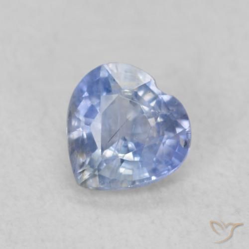 0.37ct Natürlicher Baby blau Saphir, Herz, VS