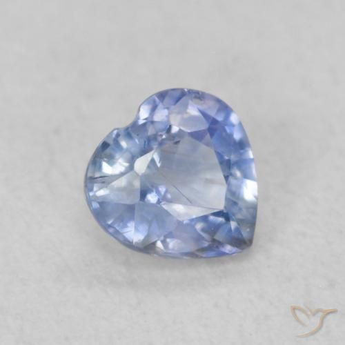 9,17 ctw natürlicher Baby blau Saphir, Herz, VS