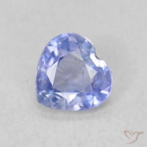 0.39ct Natürlicher Baby blau Saphir, Herz, VS