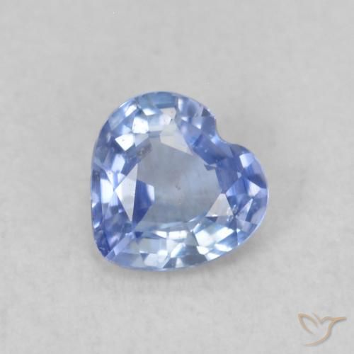0.31ct Natürlicher Pastellblau Saphir, Herz, VS