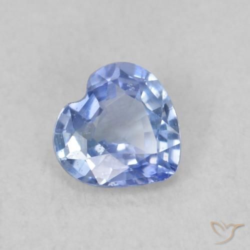 9,17 ctw natürlicher Pastellblau Saphir, Herz, VS
