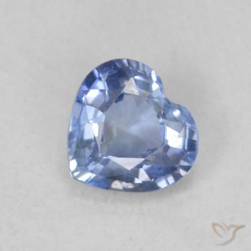 0.37ct Natürlicher hellblau Saphir, Herz, VS