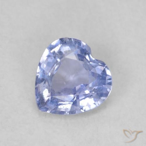 0.37ct Natürlicher hellblau Saphir, Herz, VS