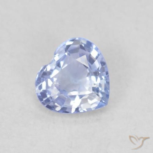 0.28ct Natürlicher Hellviolettes Blau Saphir, Herz, VS