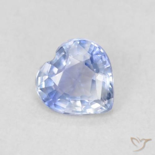 9,17 ctw natürlicher Baby blau Saphir, Herz, VVS-VS