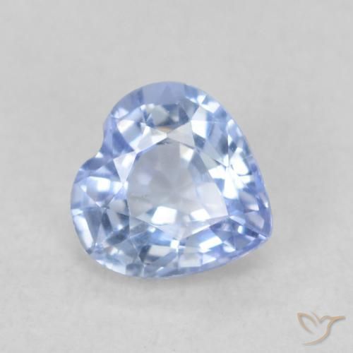 9,17 ctw natürlicher Pastellblau Saphir, Herz, VVS-VS