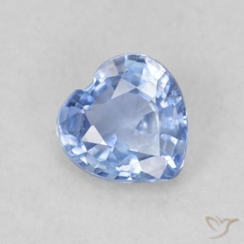 0.40ct Natürlicher Hellviolettes Blau Saphir, Herz, VS
