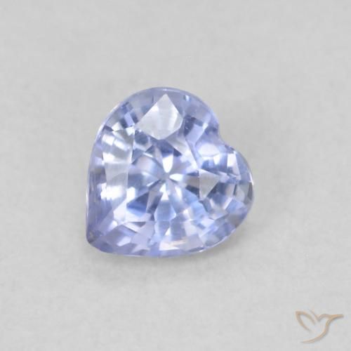 0.33ct Natürlicher hellblau Saphir, Herz, VVS-VS