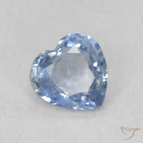 9,17 ctw natürlicher Baby blau Saphir, Herz, VS