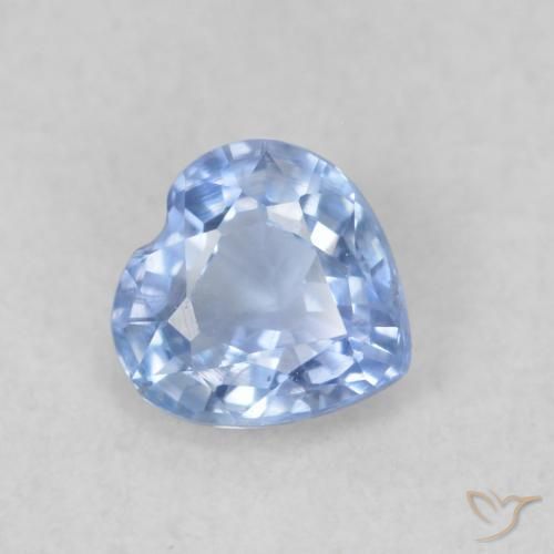 9,17 ctw natürlicher Baby blau Saphir, Herz, VS