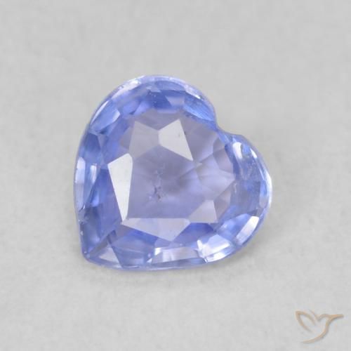 0.37ct Natürlicher violett-blau Saphir, Herz, VS
