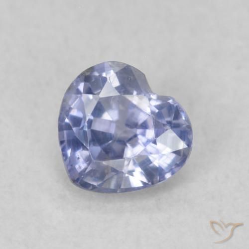 0.42ct Natürlicher hellblau Saphir, Herz, VS