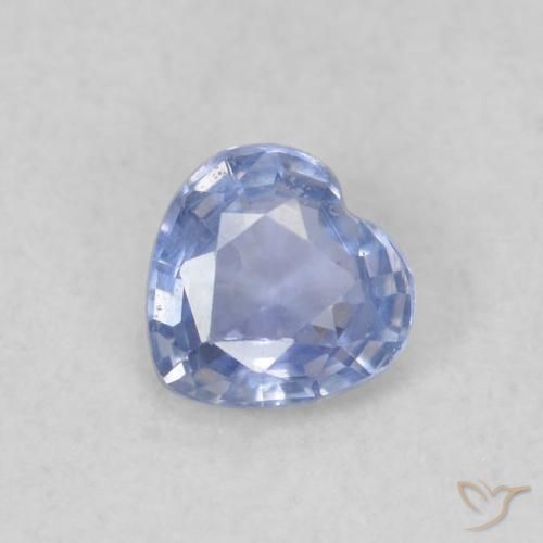 0.31ct Natürlicher Pastellblau Saphir, Herz, VS