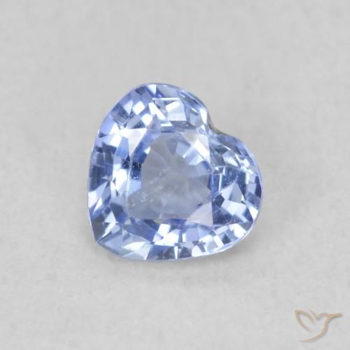 0.34ct Natürlicher Pastellblau Saphir, Herz, VS