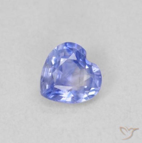 0.31ct Natürlicher violett-blau Saphir, Herz, VS
