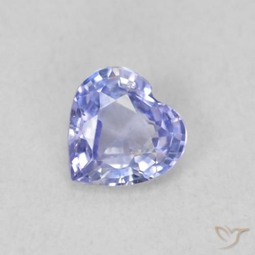 0.41ct Natürlicher Pastellblau Saphir, Herz, VS