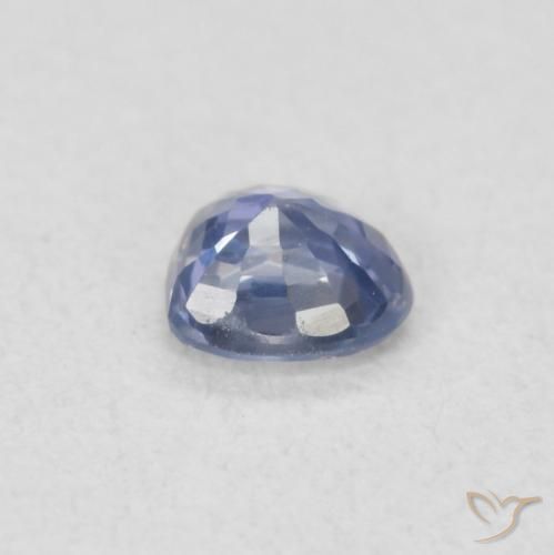 9,17 ctw natürlicher Hellviolettes Blau Saphir, Herz, VVS-VS