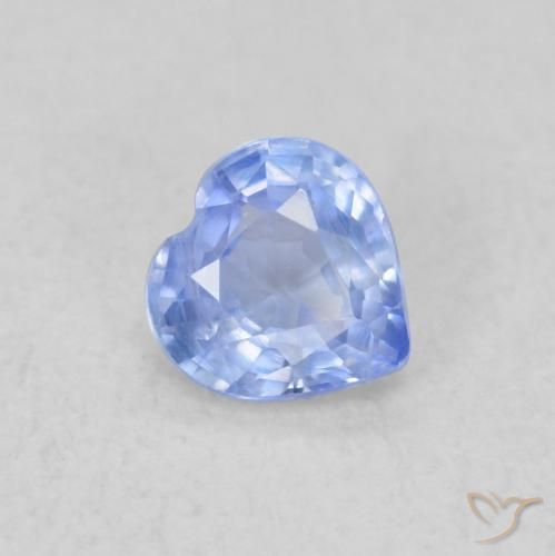 9,17 ctw natürlicher Hellviolettes Blau Saphir, Herz, VS