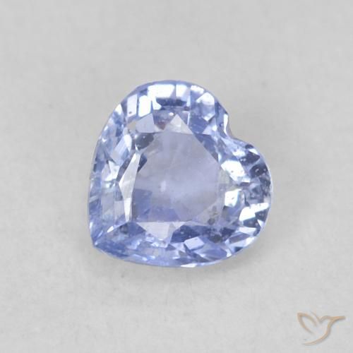 0.41ct Natürlicher Hellviolettes Blau Saphir, Herz, VS