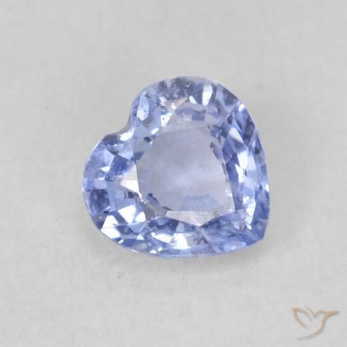 9,17 ctw natürlicher Hellviolettes Blau Saphir, Herz, VS