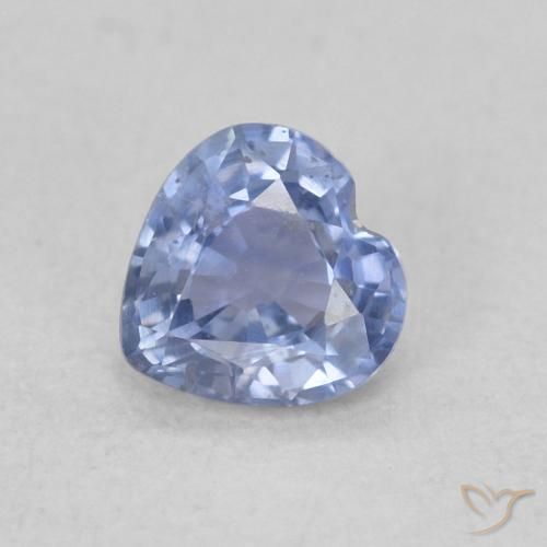 0.37ct Natürlicher hellviolett-blau Saphir, Herz, VS