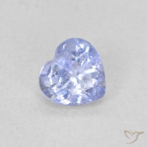 0.30ct Natürlicher hellviolett-blau Saphir, Herz, VS, Photo A
