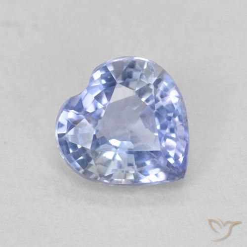 9,17 ctw natürlicher Hellviolettes Blau Saphir, Herz, VS
