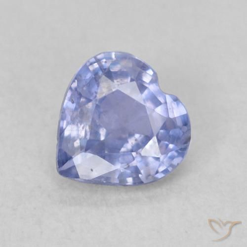0.42ct Natürlicher hellblau Saphir, Herz, VS