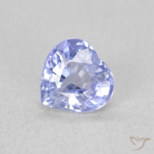 0.36ct Natürlicher hellblau Saphir, Herz, VS