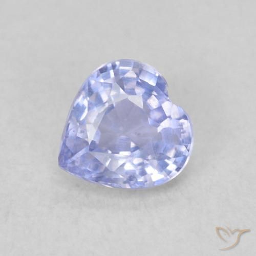 0.39ct Natürlicher hellblau Saphir, Herz, VS