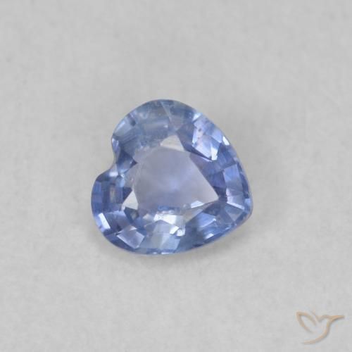 0.31ct Natürlicher Baby blau Saphir, Herz, VS