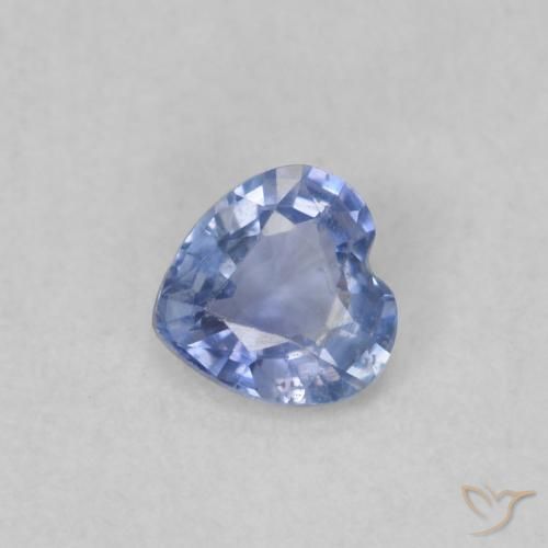 9,17 ctw natürlicher Baby blau Saphir, Herz, VS